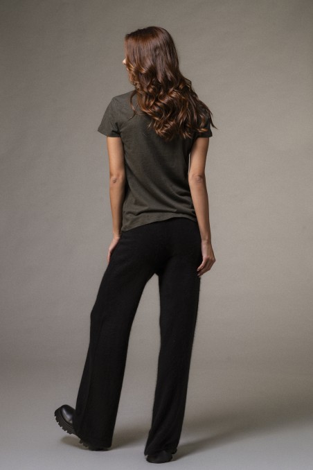 Majestic Filatures | Pantalone in raccoon a fondo ampio