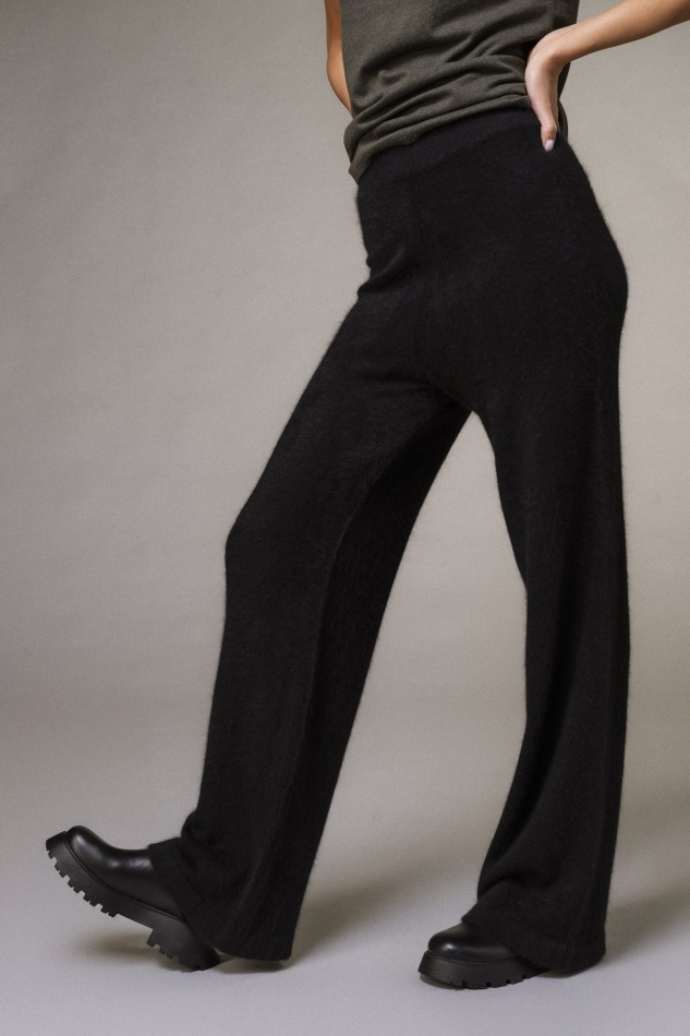 Pantalone in Raccoon a fondo ampio