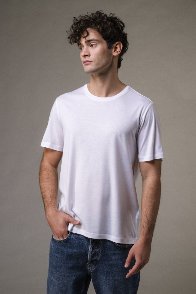 Majestic Filatures |T-shirt girocollo in Lyocell 2