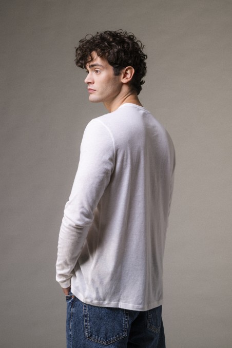 Majestic Filatures | T-shirt girocollo in cotone e cashmere