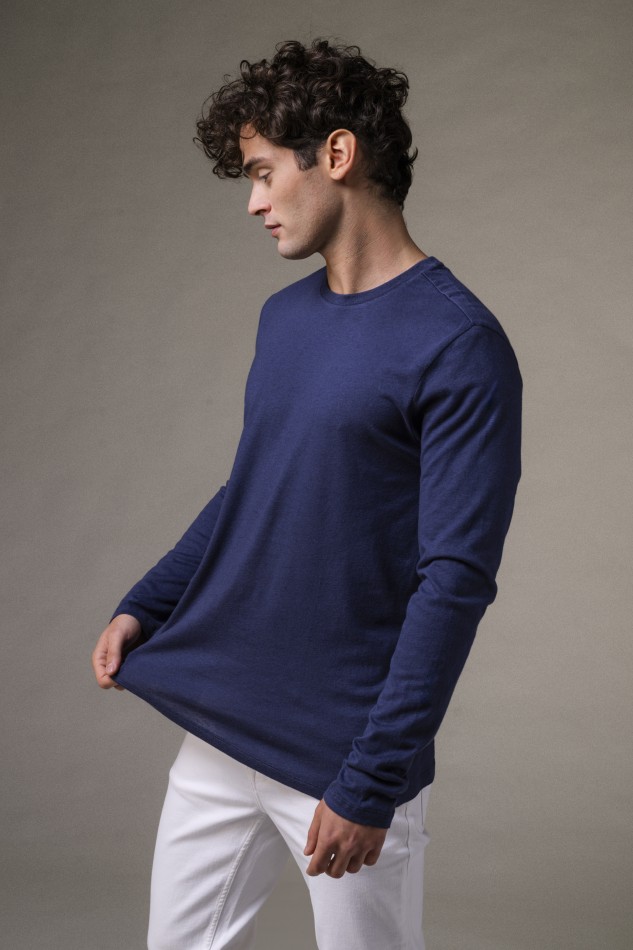 Majestic Filatures | T-shirt girocollo in cotone e cashmere 2