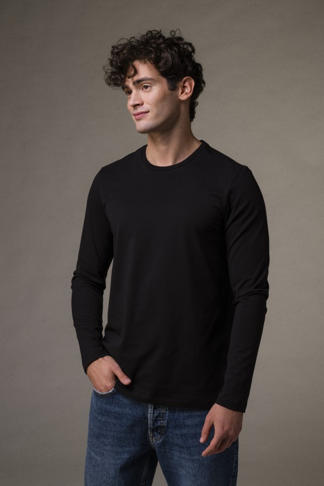 Majestic Filatures | T-shirt girocollo maniche lunghe regular 2