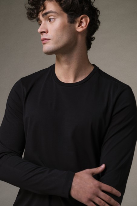 Majestic Filatures | T-shirt girocollo maniche lunghe regular