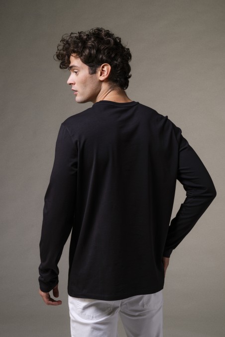 Majestic Filatures | T-shirt girocollo maniche lunghe regular