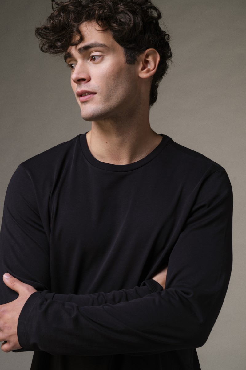 Majestic Filatures | T-shirt girocollo maniche lunghe regular