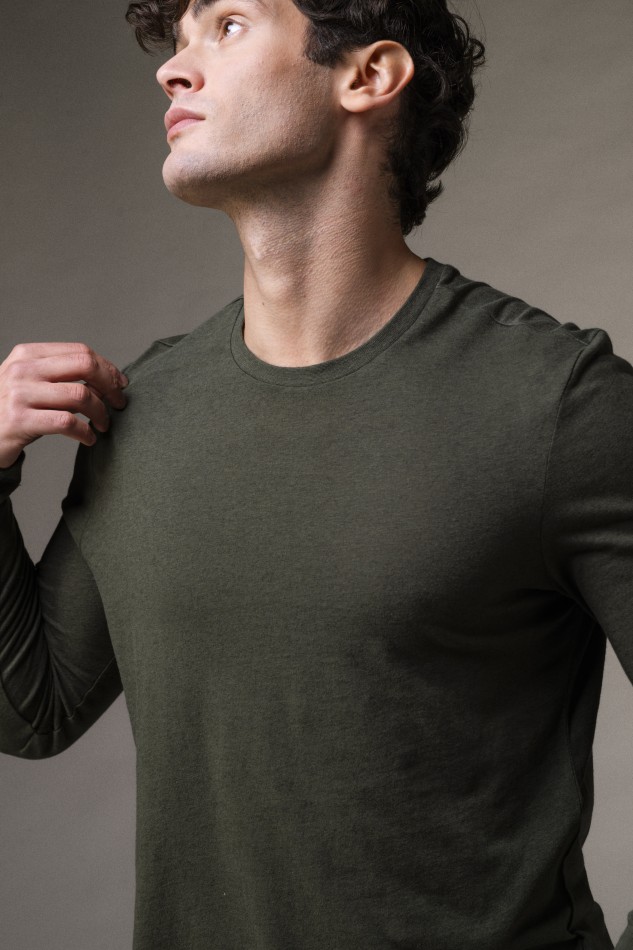 Majestic Filatures | T-shirt girocollo in cotone e cashmere 2