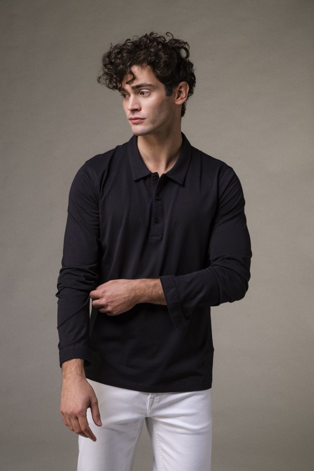 Majestic Filatures | Polo Maniche lunghe