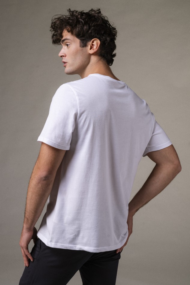 T-shirt girocollo in Cotone Silk Touch 2