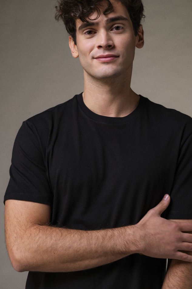 T-shirt girocollo in Cotone Silk Touch essenziale 2