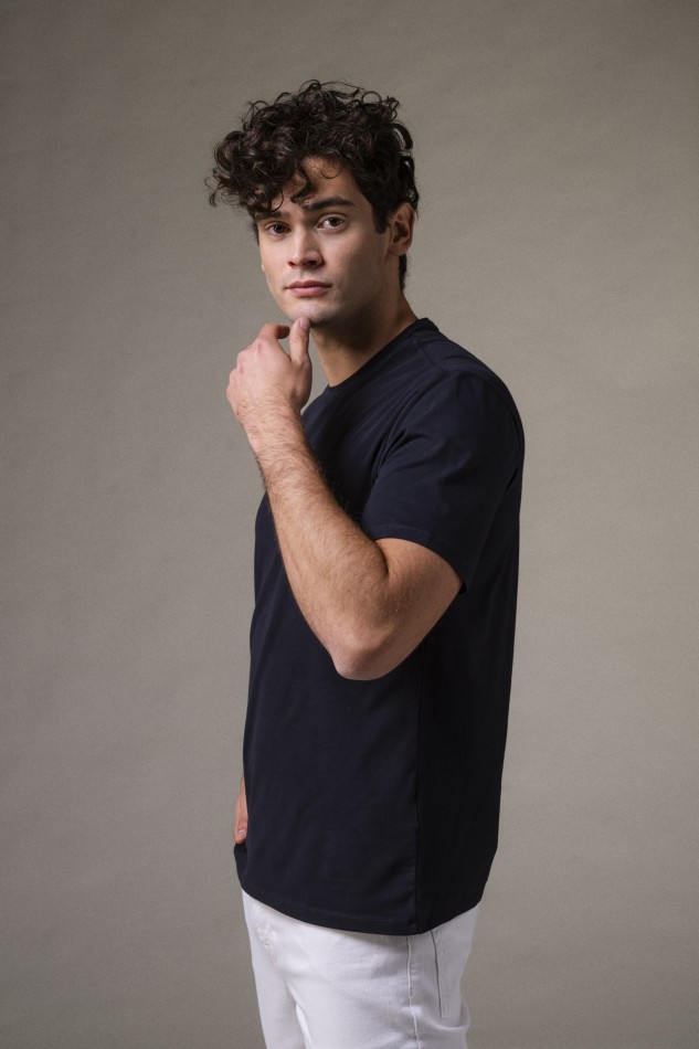 T-shirt girocollo slim