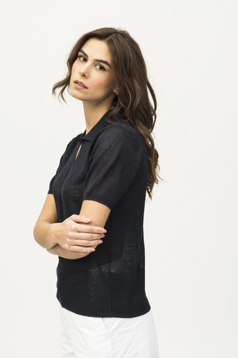 Majestic Filatures | Polo in lino in 100% lino filato