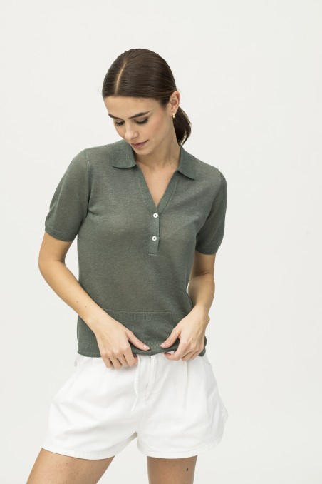 Majestic Filatures | Polo in lino in 100% lino filato