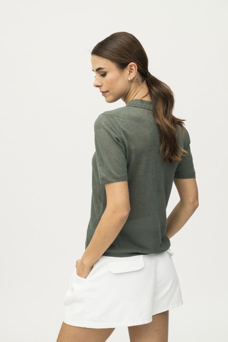 Majestic Filatures | Polo in lino in 100% lino filato