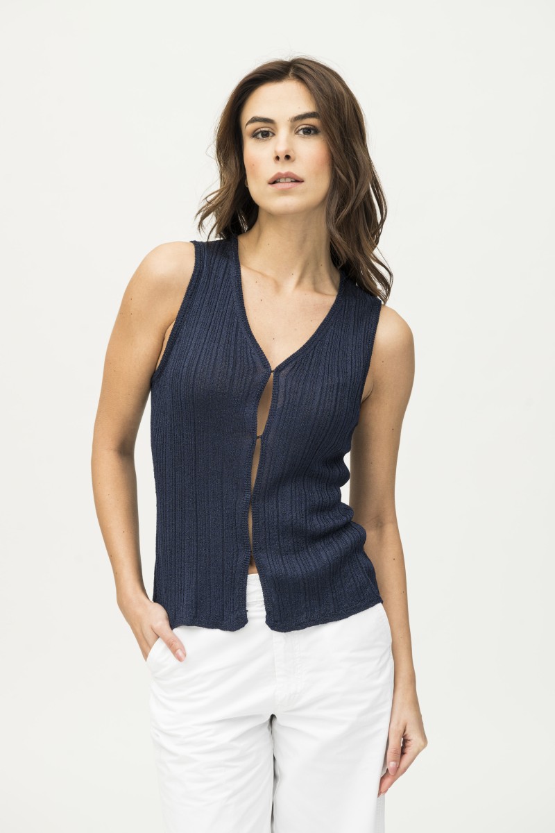 Majestic Filatures | Cardigan in maglia lurex