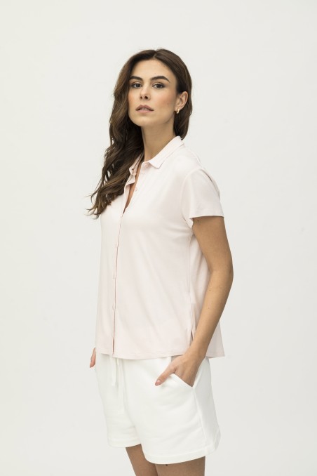Majestic Filatures | Camicia a maniche corte in viscosa