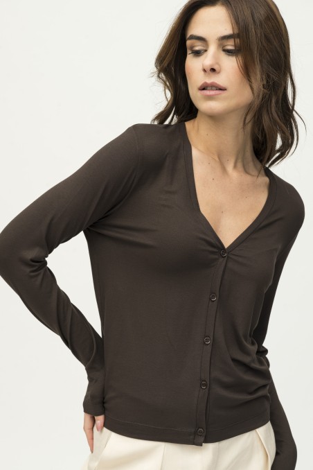 Majestic Filatures | Cardigan in viscosa slim