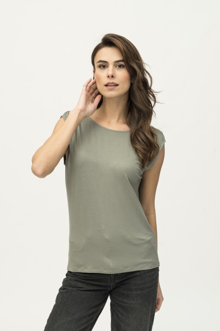 Majestic Filatures | T-shirt con drappeggio sul retro