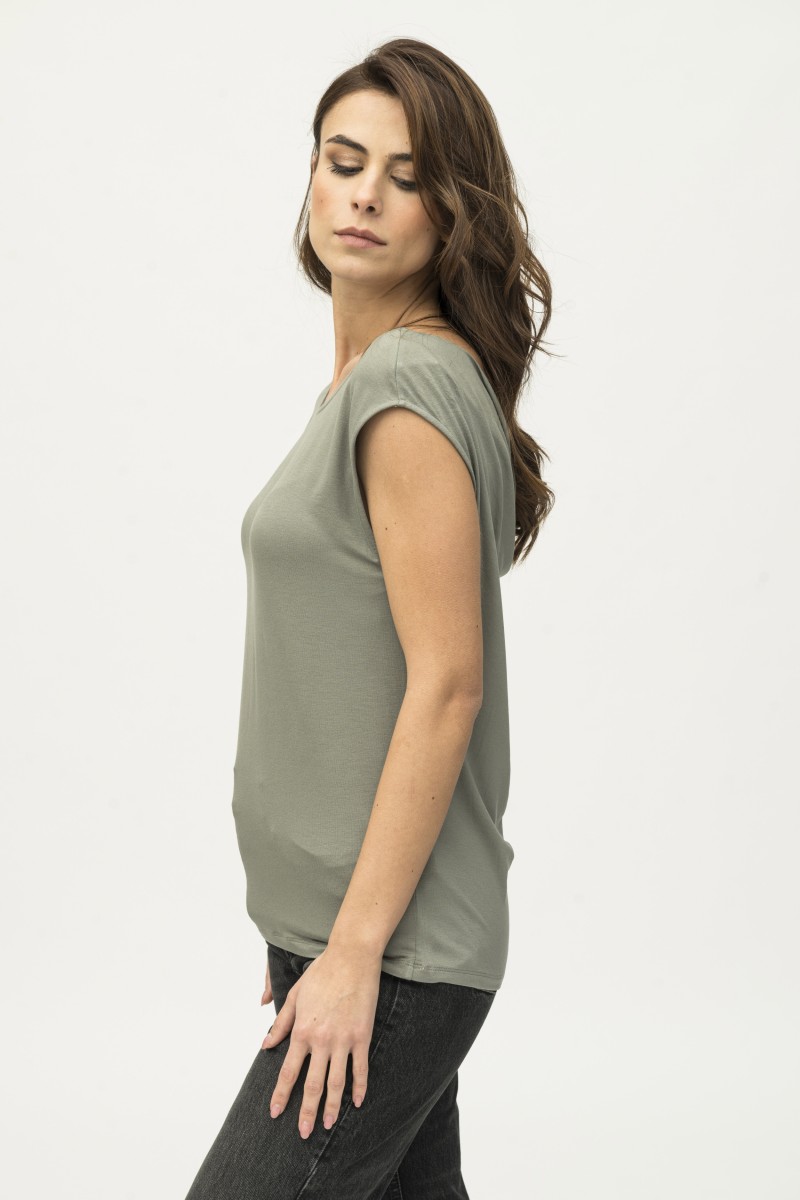 Majestic Filatures | T-shirt con drappeggio sul retro