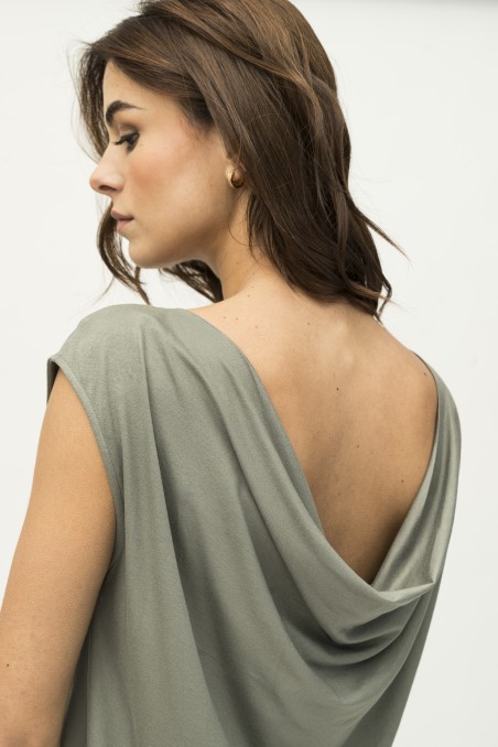 Majestic Filatures | T-shirt con drappeggio sul retro