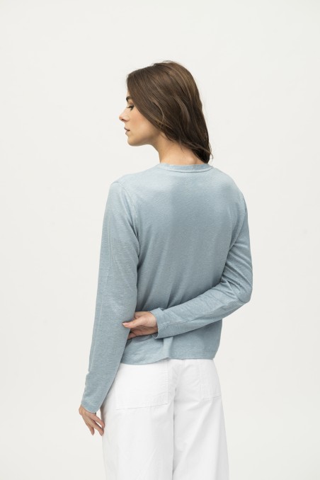 Majestic Filatures | Cardigan in lino slim