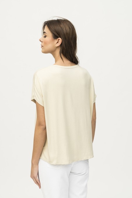 Majestic Filatures | T-shirt over in viscosa lurex