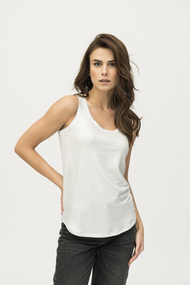 Majestic Filatures | Canotta in lino lurex 2