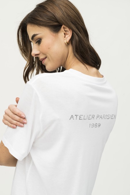 Majestic Filatures | T-shirt con stampa sul retro over