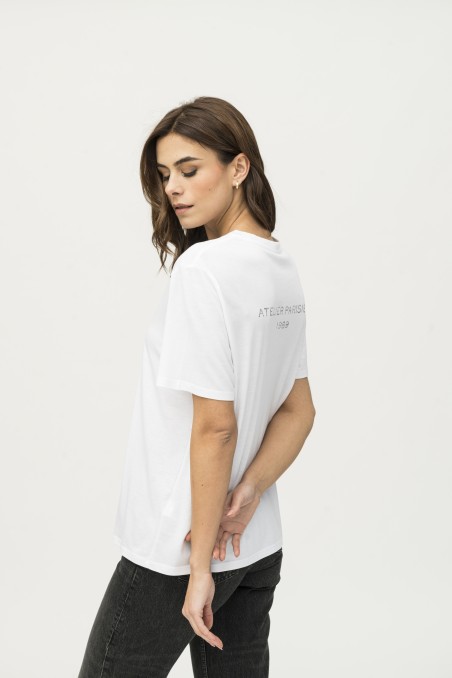 Majestic Filatures | T-shirt con stampa sul retro over