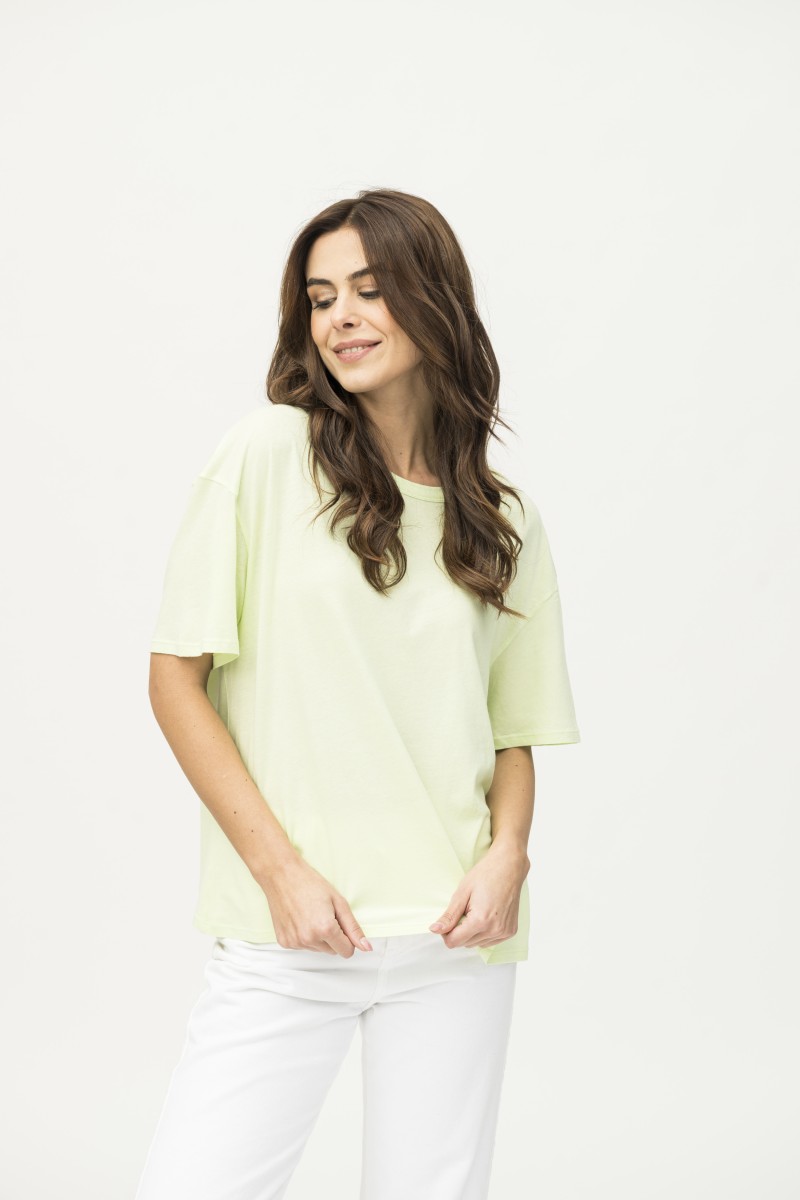Majestic Filatures | T-shirt scollo a barca e maniche corte over