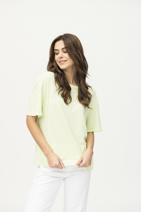 Majestic Filatures | T-shirt scollo a barca e maniche corte over