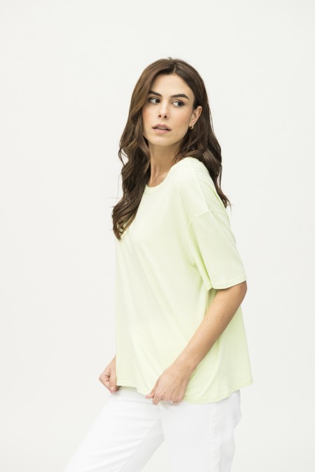 Majestic Filatures | T-shirt scollo a barca e maniche corte over