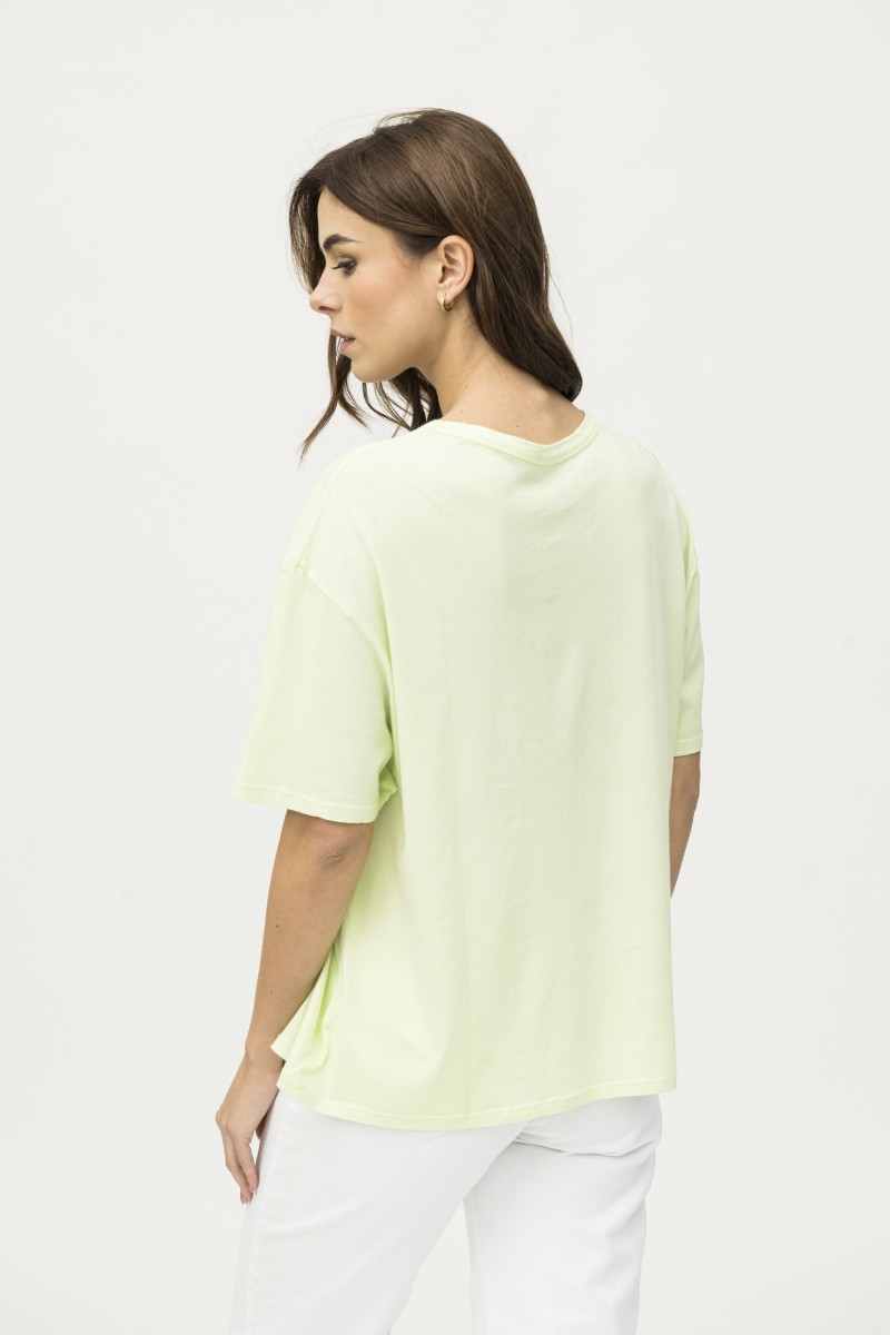 Majestic Filatures | T-shirt scollo a barca e maniche corte over