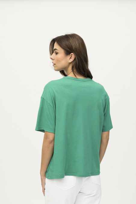 Majestic Filatures | T-shirt scollo a barca e maniche corte over