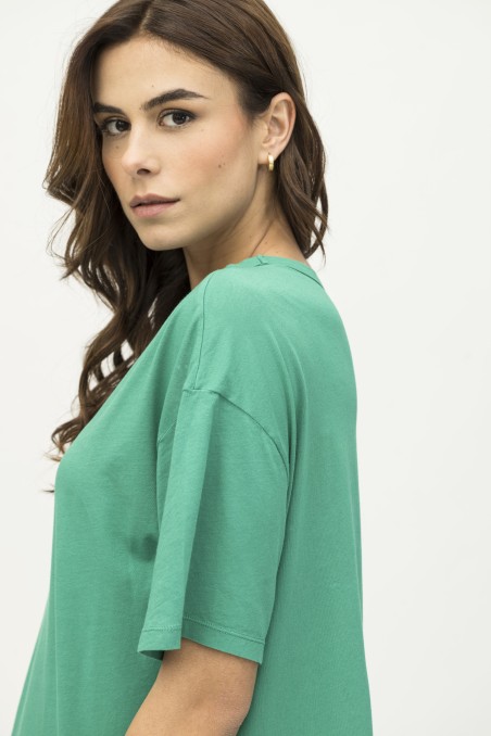 Majestic Filatures | T-shirt scollo a barca e maniche corte over