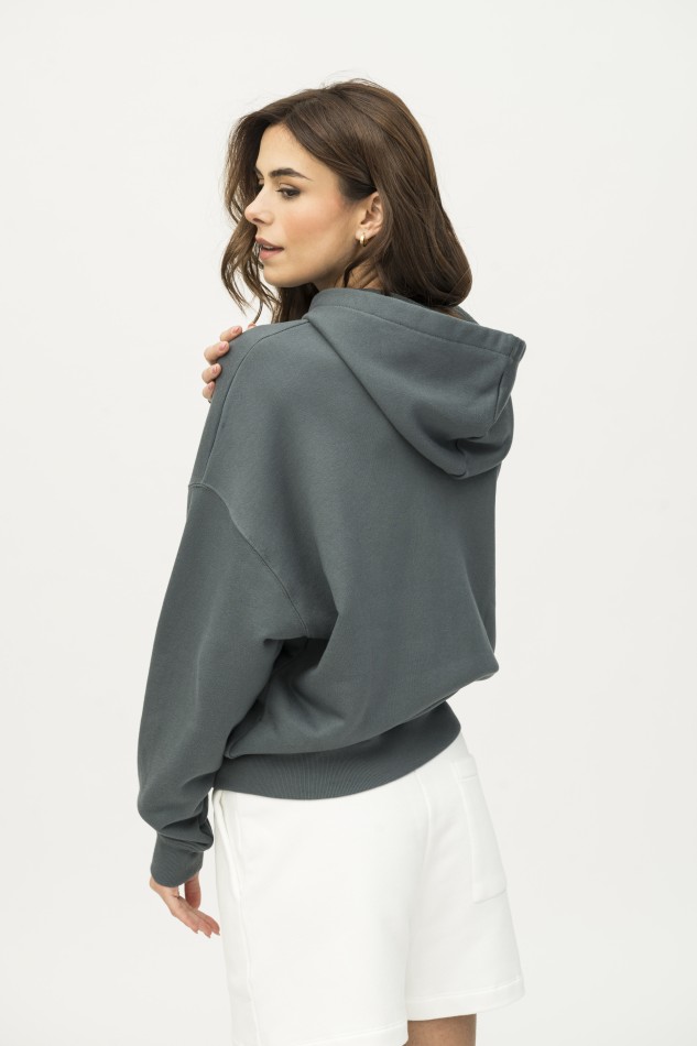 Majestic Filatures | Felpa in cotone con zip 2