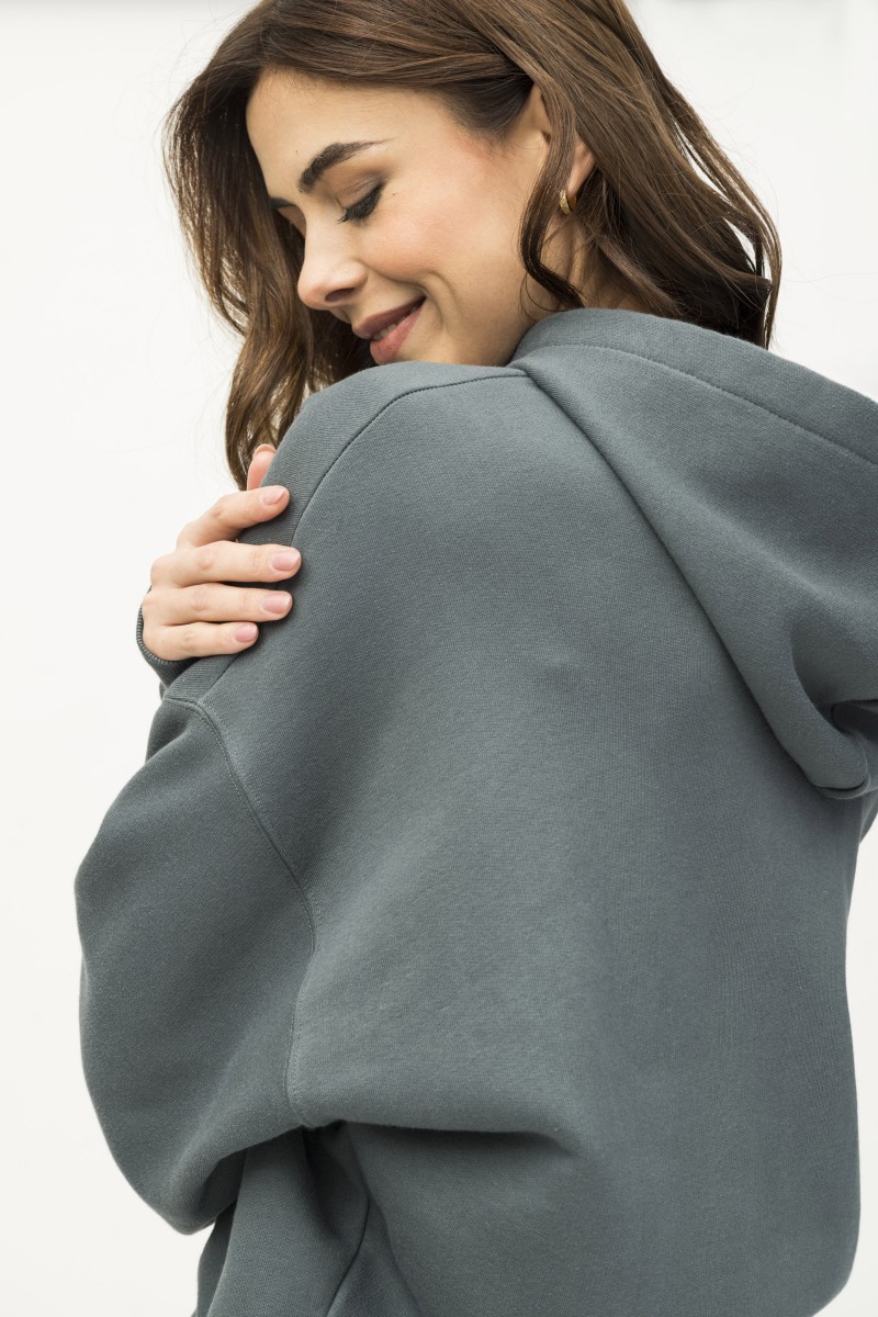 Majestic Filatures | Felpa in cotone con zip