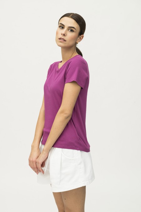 Majestic Filatures | T-shirt girocollo basica in Cotone Silk Touch