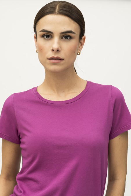 Majestic Filatures | T-shirt girocollo basica in Cotone Silk Touch