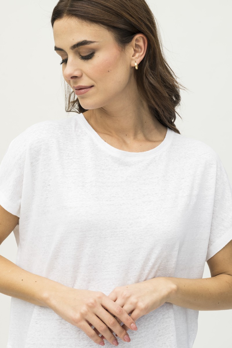 Majestic Filatures | T-Shirt over con scollo a barca e maniche corte