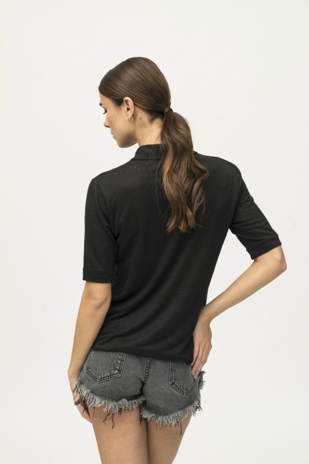 Majestic Filatures | Camicia in lino maniche al gomito