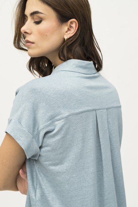 Majestic Filatures | Camicia in lino a maniche corte over