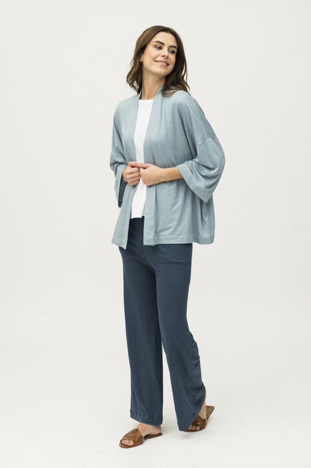 Majestic Filatures | Kimono over in lino 2