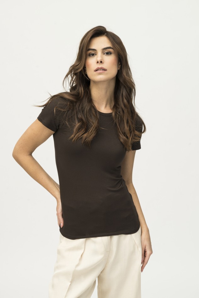 Majestic Filatures | T-shirt slim in viscosa