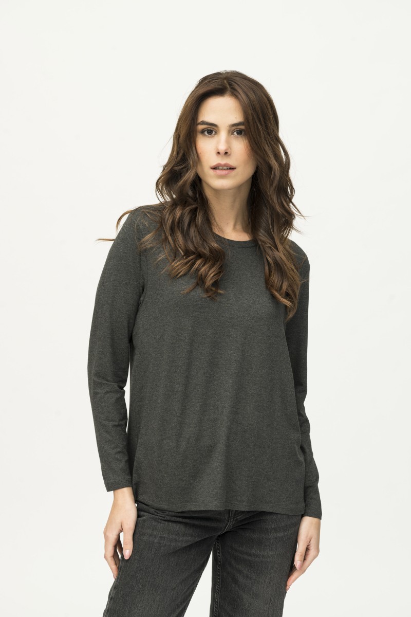 Majestic Filatures | T-shirt girocollo over manica lunga