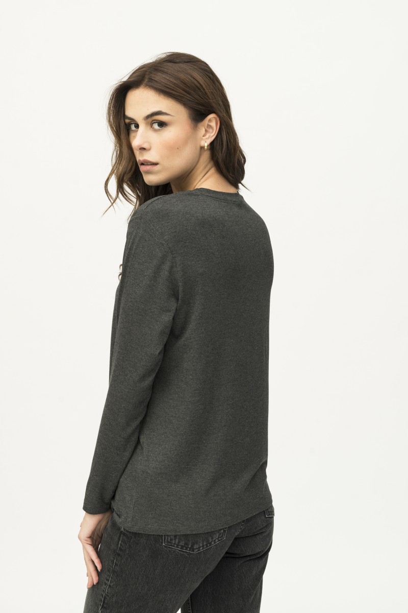 Majestic Filatures | T-shirt girocollo over manica lunga