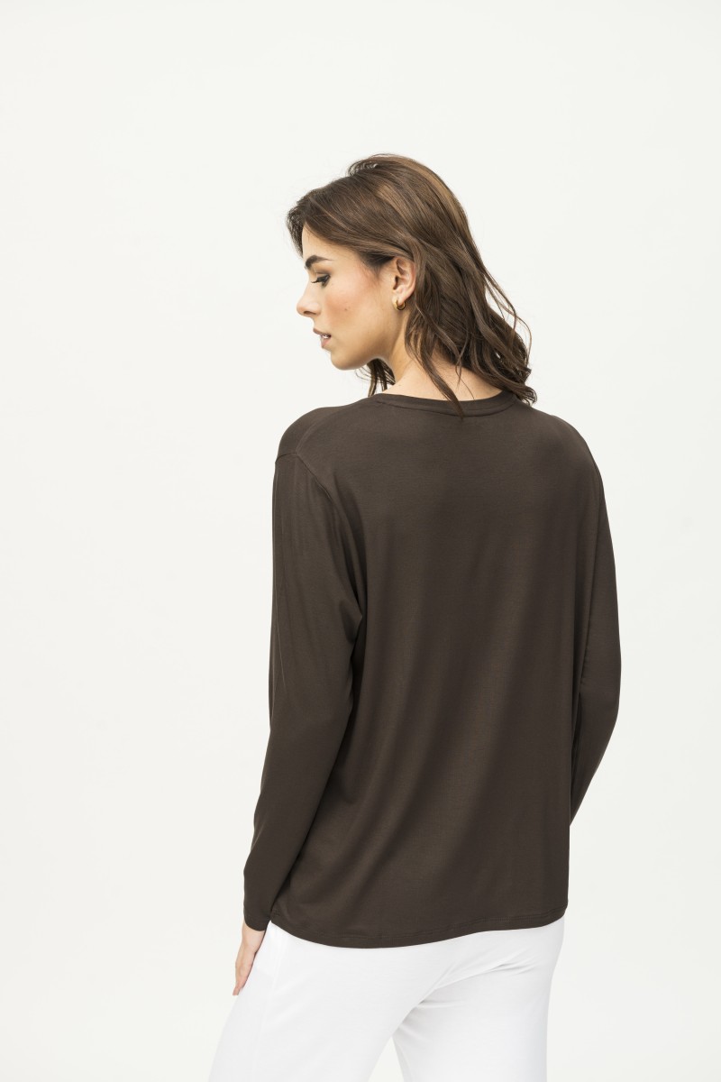 Majestic Filatures | T-shirt girocollo over manica lunga