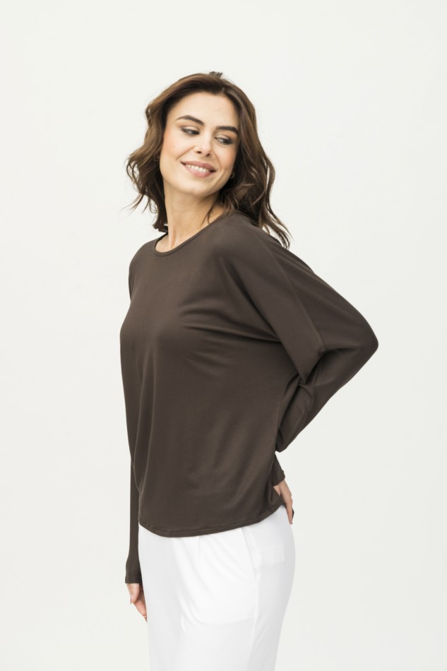 Majestic Filatures | T-shirt girocollo e maniche a pipistrello 2