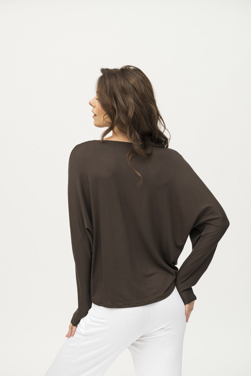 Majestic Filatures | T-shirt girocollo e maniche a pipistrello