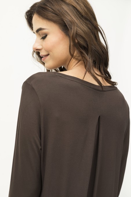 Majestic Filatures | T-shirt scollo a V con pinces sul retro