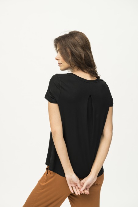 Majestic Filatures | T-shirt a maniche corte con pinces sul retro